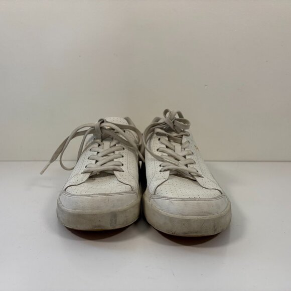 On The Roger Centre Court Shoes Womens Size 8.5 White Gold Leather - Picture 2 of 6